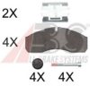 A.B.S. 37379 OE Brake Pad Set, disc brake